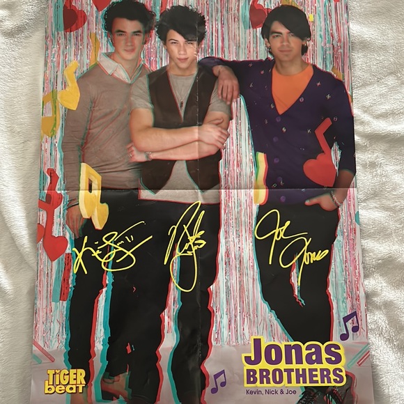 Taylor Swift and Jonas Brothers 3D double sided Tiger Beat poster 🎶 - Picture 2 of 2